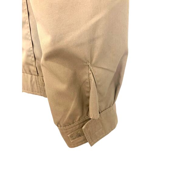 London Fog Bomber Jacket 40L Mens Gray Rain Removable Plaid Flannel Lining Zip - Picture 11 of 14